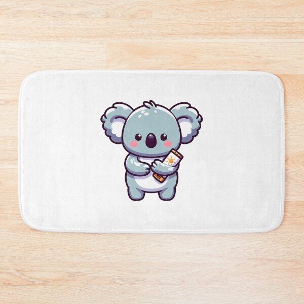 Item preview, Cute Cartoon Koala Applying Sunscreen on Arms – Summer Animal Sticker designed and sold by Confuzz1ed.