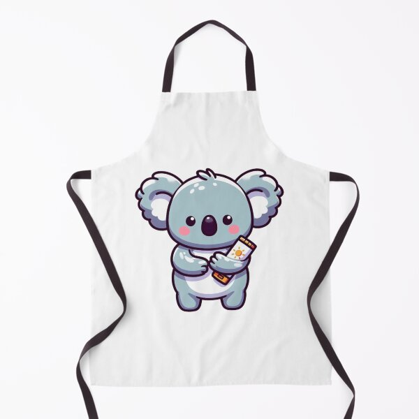 Item preview, Cute Cartoon Koala Applying Sunscreen on Arms – Summer Animal Sticker designed and sold by Confuzz1ed.