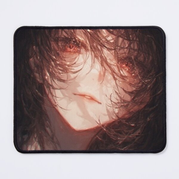 Item preview, “Burning Eyes – Dark Anime Portrait” designed and sold by NegarTv Designs.