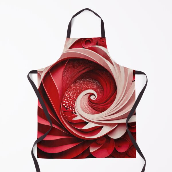 Item preview, Abstract Spiral  Red and White 92 designed and sold by Vicky Brago-Mitchell®.