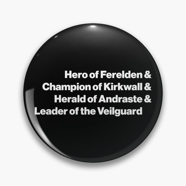 Item preview, Dragon Age: Hero and Champion and Herald and Leader. designed and sold by firlachieldraws.