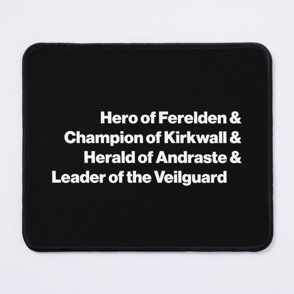 Item preview, Dragon Age: Hero and Champion and Herald and Leader. designed and sold by firlachieldraws.