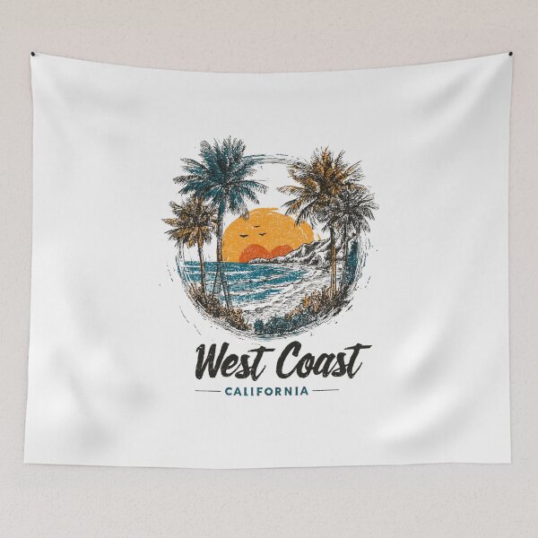 Item preview, West Coast California Retro Design designed and sold by Blurbean.