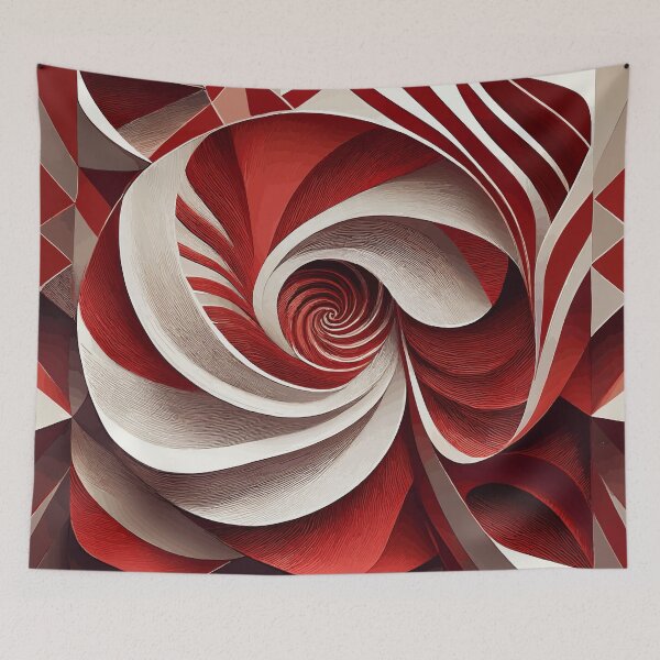 Item preview, Colorful Abstract Fibonacci Art 116 designed and sold by Vicky Brago-Mitchell®.
