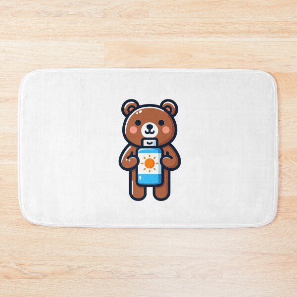 Item preview, Smiling Cartoon Bear with Sunscreen designed and sold by Confuzz1ed.