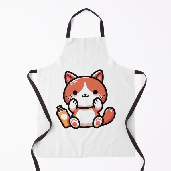 Item preview, Cartoon Cat Rubbing on Sunscreen designed and sold by Confuzz1ed.