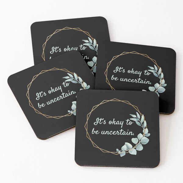 Item preview, It's okay to be uncertain: Supporting Mental Wellbeing with Stoic Wisdom designed and sold by LexaArtworks.