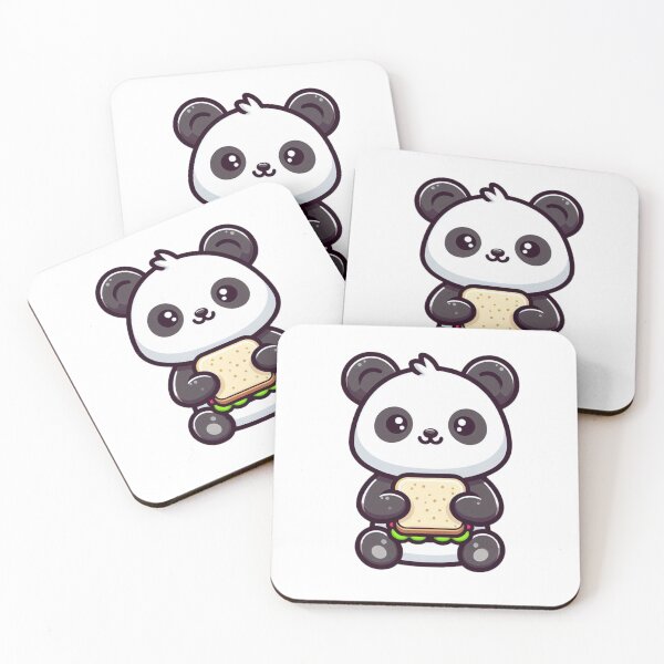 Item preview, Cartoon Panda Holding a Sandwich designed and sold by Confuzz1ed.