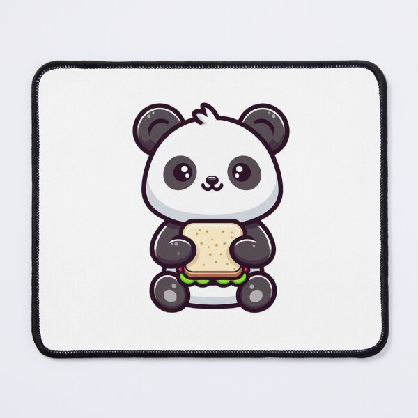 Item preview, Cartoon Panda Holding a Sandwich designed and sold by Confuzz1ed.