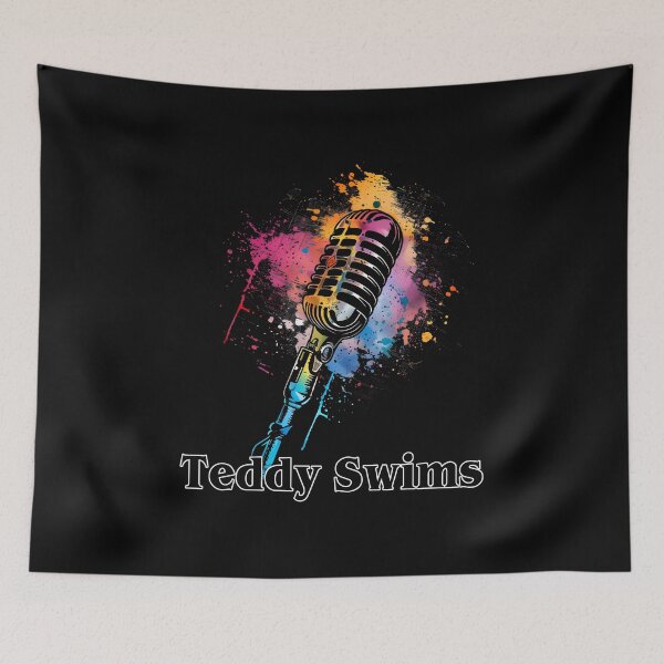 Item preview, Teddy Swims Retro Microphone Splash Art designed and sold by Har-vee.