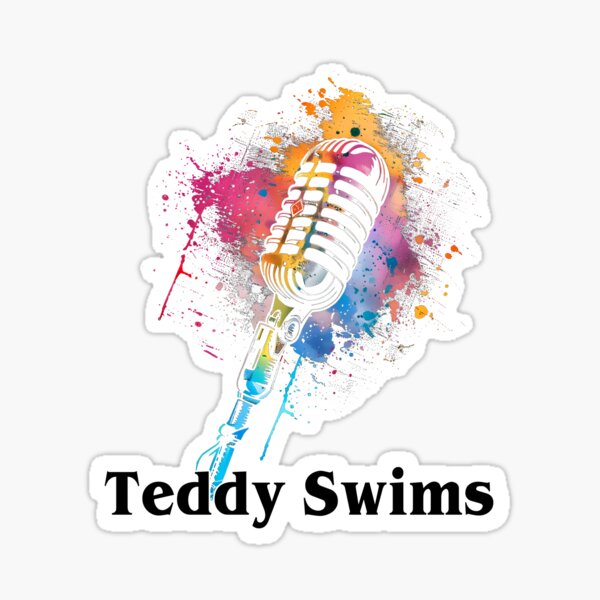 Item preview, Teddy Swims Retro Microphone Splash Art designed and sold by Har-vee.