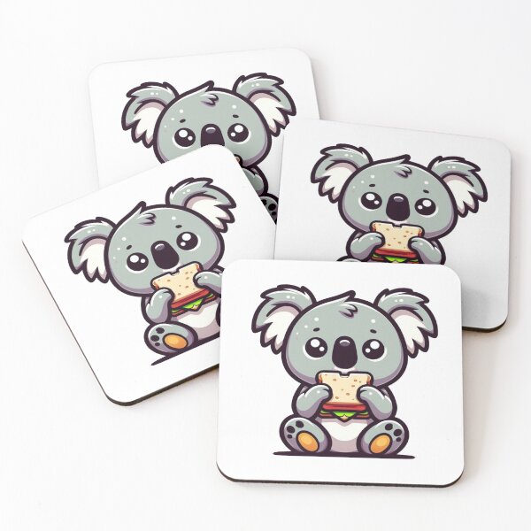 Item preview, Cartoon Koala Eating a Sandwich designed and sold by Confuzz1ed.