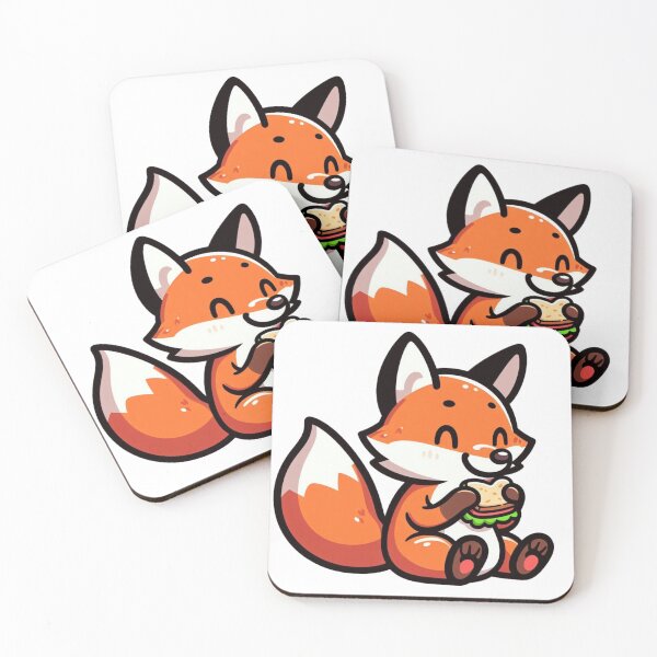 Item preview, Cartoon Fox Eating a Sandwich designed and sold by Confuzz1ed.