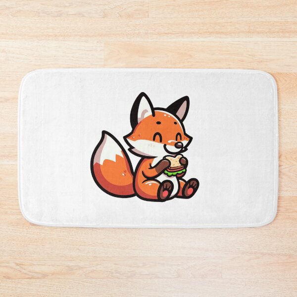 Item preview, Cartoon Fox Eating a Sandwich designed and sold by Confuzz1ed.