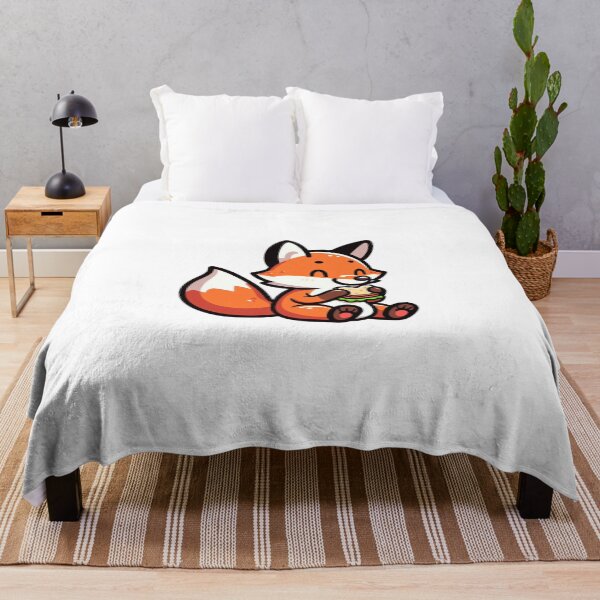 Item preview, Cartoon Fox Eating a Sandwich designed and sold by Confuzz1ed.