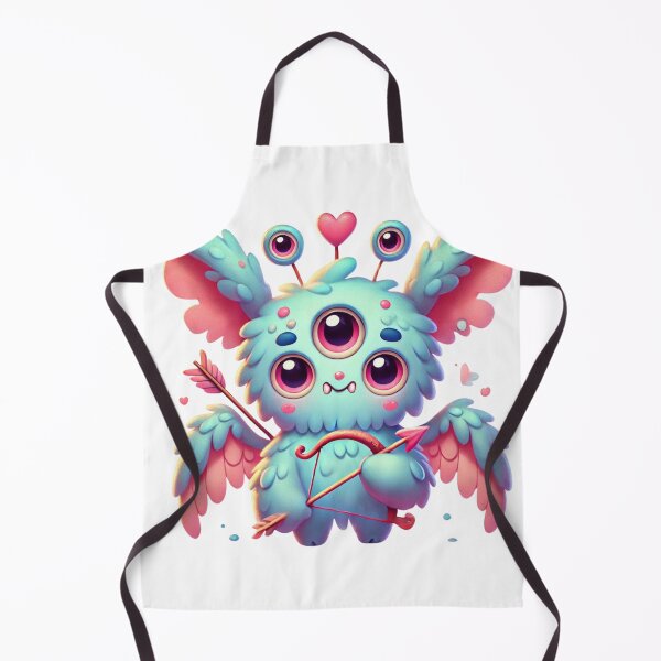 Item preview, Cute Cupid Monster – Kawaii Fantasy Creature with Bow and Heart Eyes designed and sold by Korn & Q.