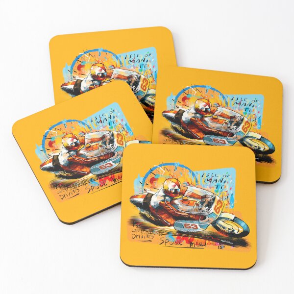 Item preview, TT Isle of Man #2 – Retro Motorcycle Racing Art designed and sold by Matalobos /  Retro Art & Classic Machines.