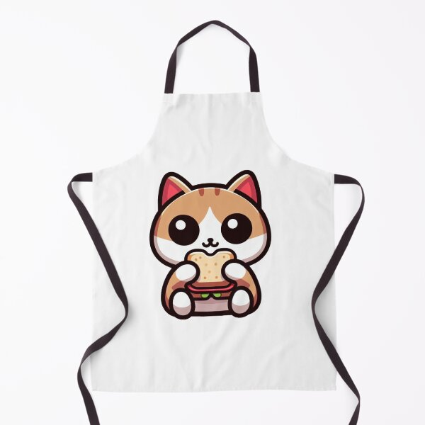 Item preview, Cartoon Cat Eating a Sandwich designed and sold by Confuzz1ed.