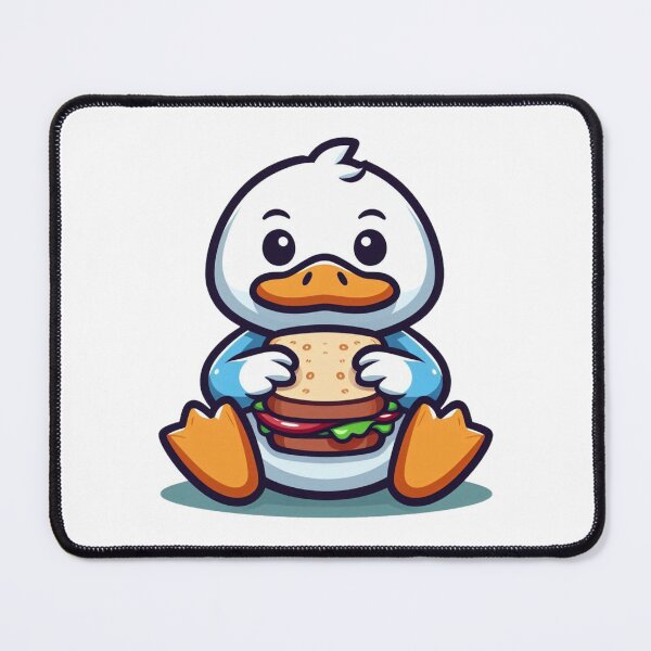 Item preview, Cartoon Duck Eating a Sandwich designed and sold by Confuzz1ed.