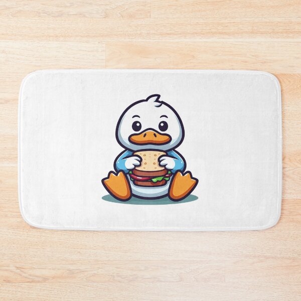 Item preview, Cartoon Duck Eating a Sandwich designed and sold by Confuzz1ed.