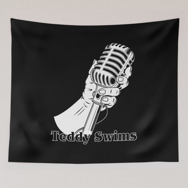 Item preview, Teddy Swims Hand Holding Microphone Vintage Art designed and sold by Har-vee.