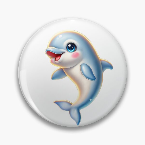 Item preview, Cute Dolphin Cartoon – Happy Summer Ocean Character designed and sold by Korn & Q.