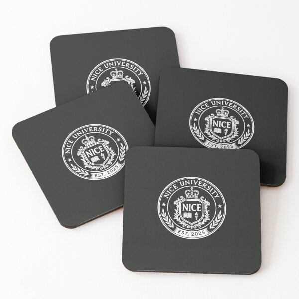 Item preview, NICE University Emblem – Ivy League Parody Seal | Black and White designed and sold by BOYNICE.