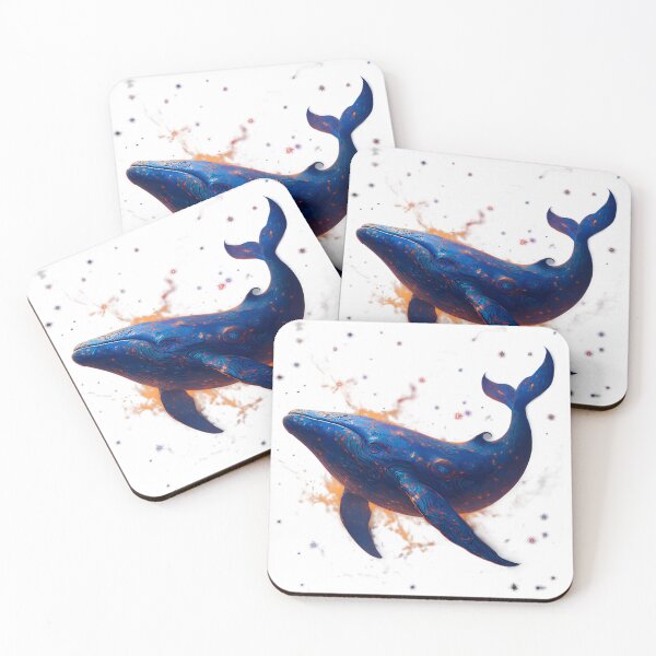 Item preview, Celestial Space Whale - Cosmic Glow Art designed and sold by PufftailStudio.
