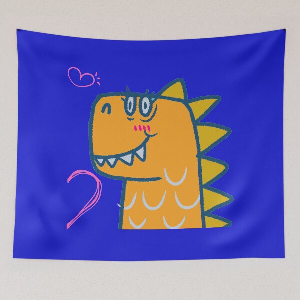 Item preview, Prehistoric Love – Cool Orange Dino (His Side) designed and sold by minibrainco.