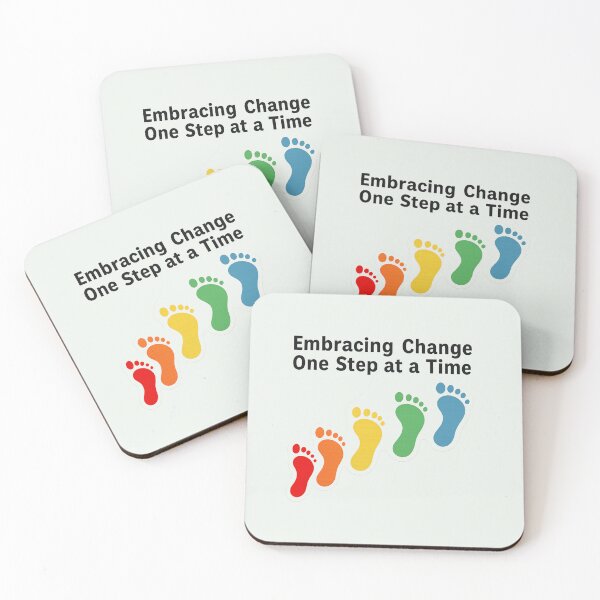 Item preview, Embracing Change Rainbow Footsteps designed and sold by Madeline Binder Art & Design.