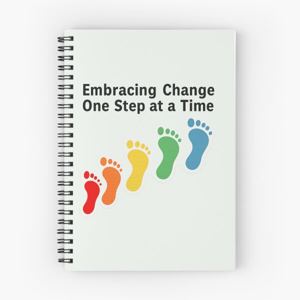 Item preview, Embracing Change Rainbow Footsteps designed and sold by Madeline Binder Art & Design.