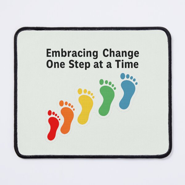 Item preview, Embracing Change Rainbow Footsteps designed and sold by Madeline Binder Art & Design.