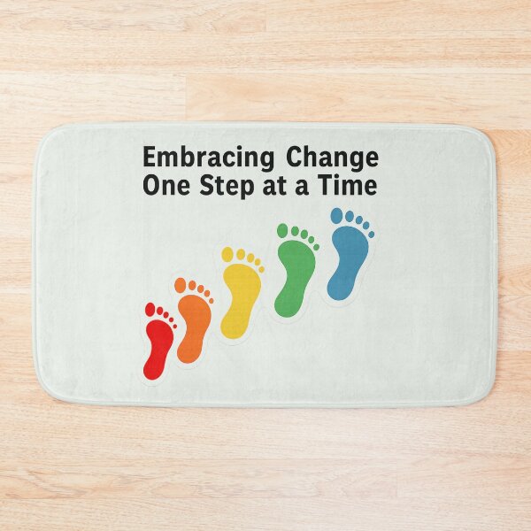 Item preview, Embracing Change Rainbow Footsteps designed and sold by Madeline Binder Art & Design.
