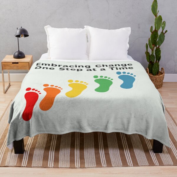 Item preview, Embracing Change Rainbow Footsteps designed and sold by Madeline Binder Art & Design.