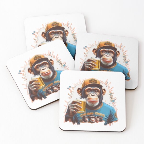 Item preview, Monkey with beer designed and sold by StreetsSouls.