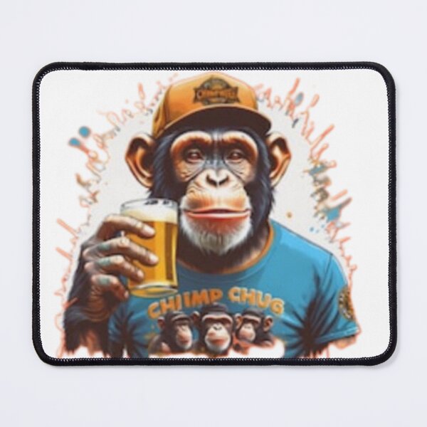 Item preview, Monkey with beer designed and sold by StreetsSouls.