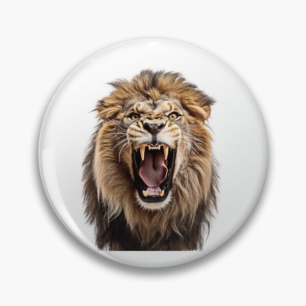 Item preview, Lion with open mouth designed and sold by MiraCleAI.