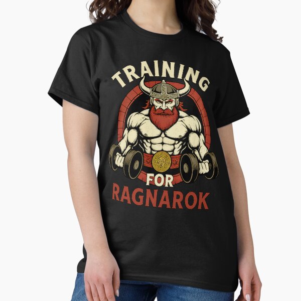 Item preview, Training For Ragnarök Viking Fitness designed and sold by AlphaTeez.