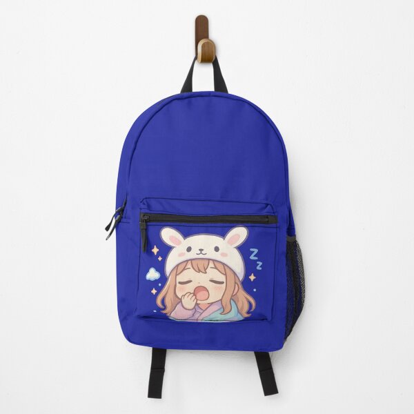 Item preview, Sleepy Bunny Chibi – Cozy Yawning Girl in Pastel Blanket designed and sold by ChibiMoods.