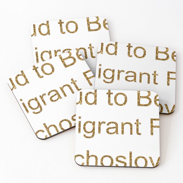 Item preview, PROUD TO BE AN IMMIGRANT FROM CZECHOSLOVAKIA SEQUIN designed and sold by TheIconSmith.