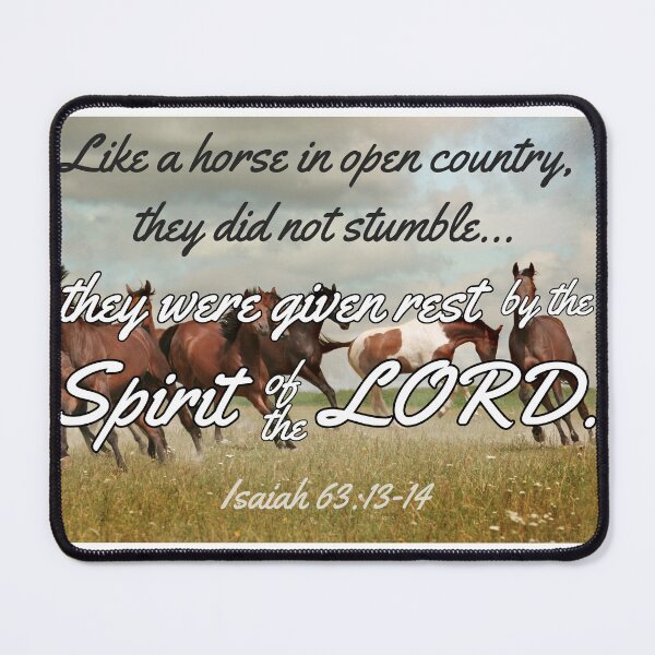 Item preview, Isaiah 61:13-14 given rest like a horse designed and sold by stella literarium.