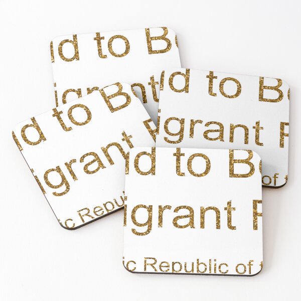 Item preview, PROUD TO BE AN IMMIGRANT FROM DEMOCRATIC REPUBLIC OF THE CONGO SEQUIN designed and sold by TheIconSmith.