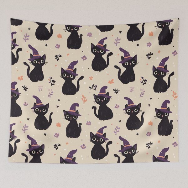 Item preview, Mystical Witchy Cat Pattern designed and sold by bapupa.