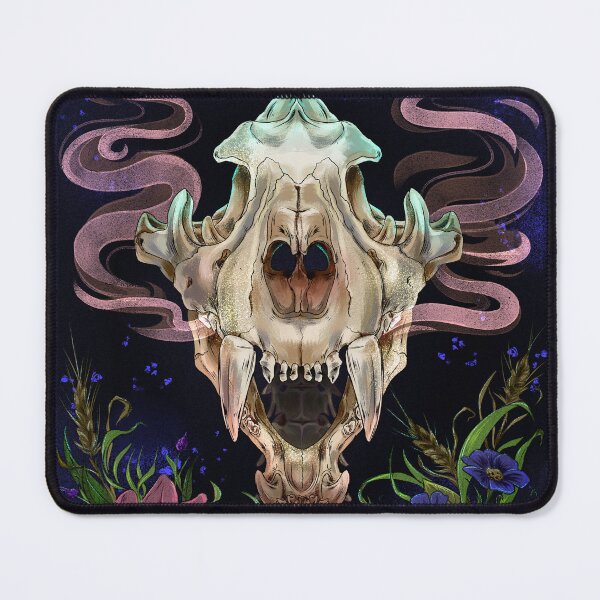 Item preview, Magic Tiger Skull spirit with flowers designed and sold by teraMerchShop.