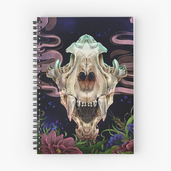 Item preview, Magic Tiger Skull spirit with flowers designed and sold by teraMerchShop.