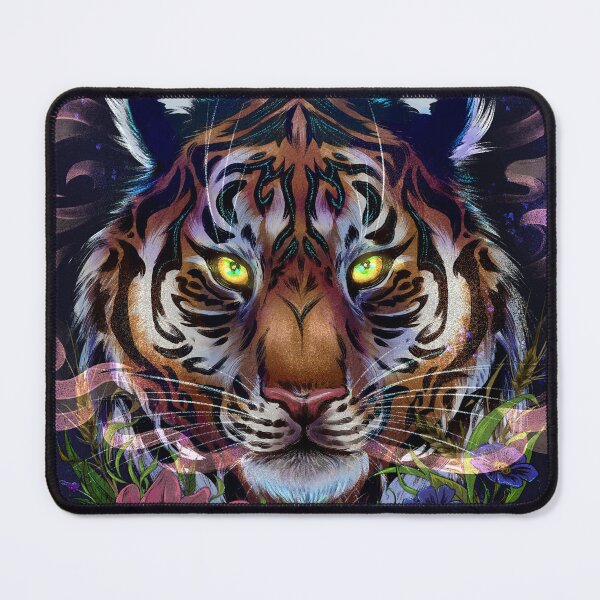 Item preview, Magic Tiger with flowers designed and sold by teraMerchShop.