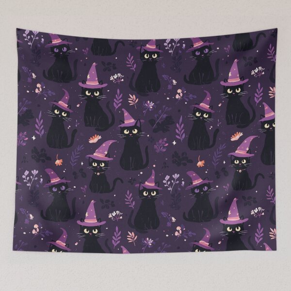 Item preview, Witchy Cat Pattern designed and sold by bapupa.