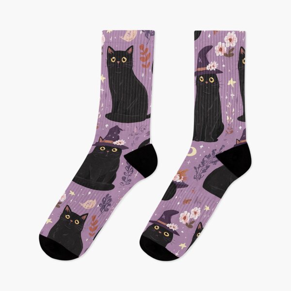 Item preview, Familiar Witchy Cat Pattern designed and sold by bapupa.