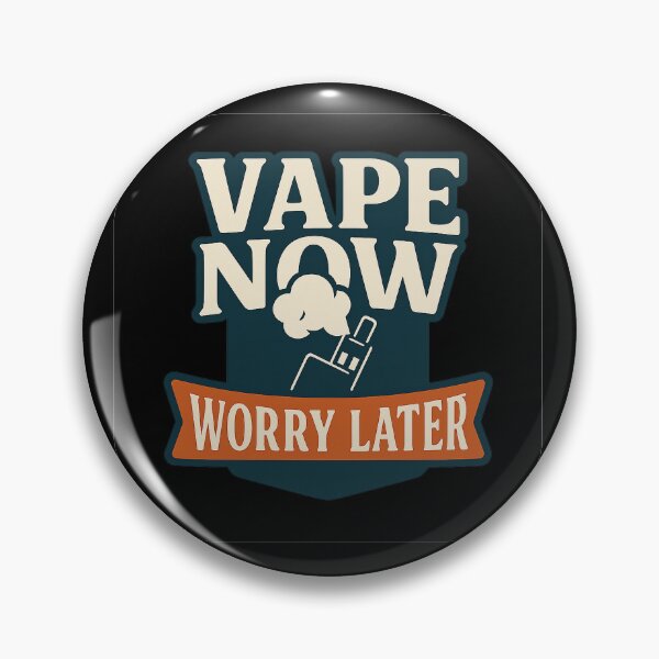 Item preview,  Vape Now, Worry Later – Bold Vape Sticker for Vapers and Cloud Chasers designed and sold by House of Taste Designs.