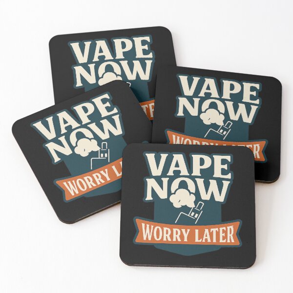 Item preview,  Vape Now, Worry Later – Bold Vape Sticker for Vapers and Cloud Chasers designed and sold by House of Taste Vape Designs.
